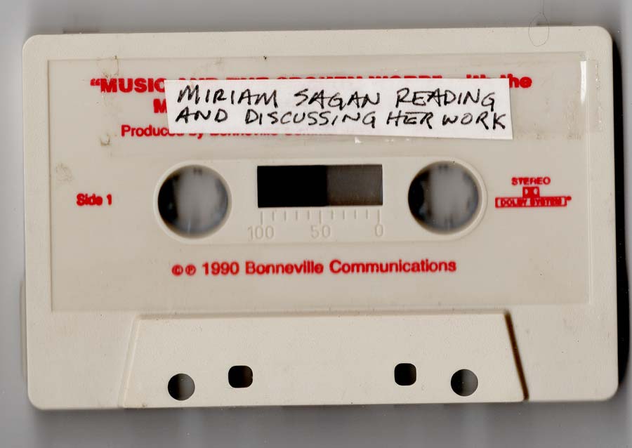 Fish Drum  Magazine On the Air – Miriam Sagan Reading and Discussing Her Work (Cassette, 1990)